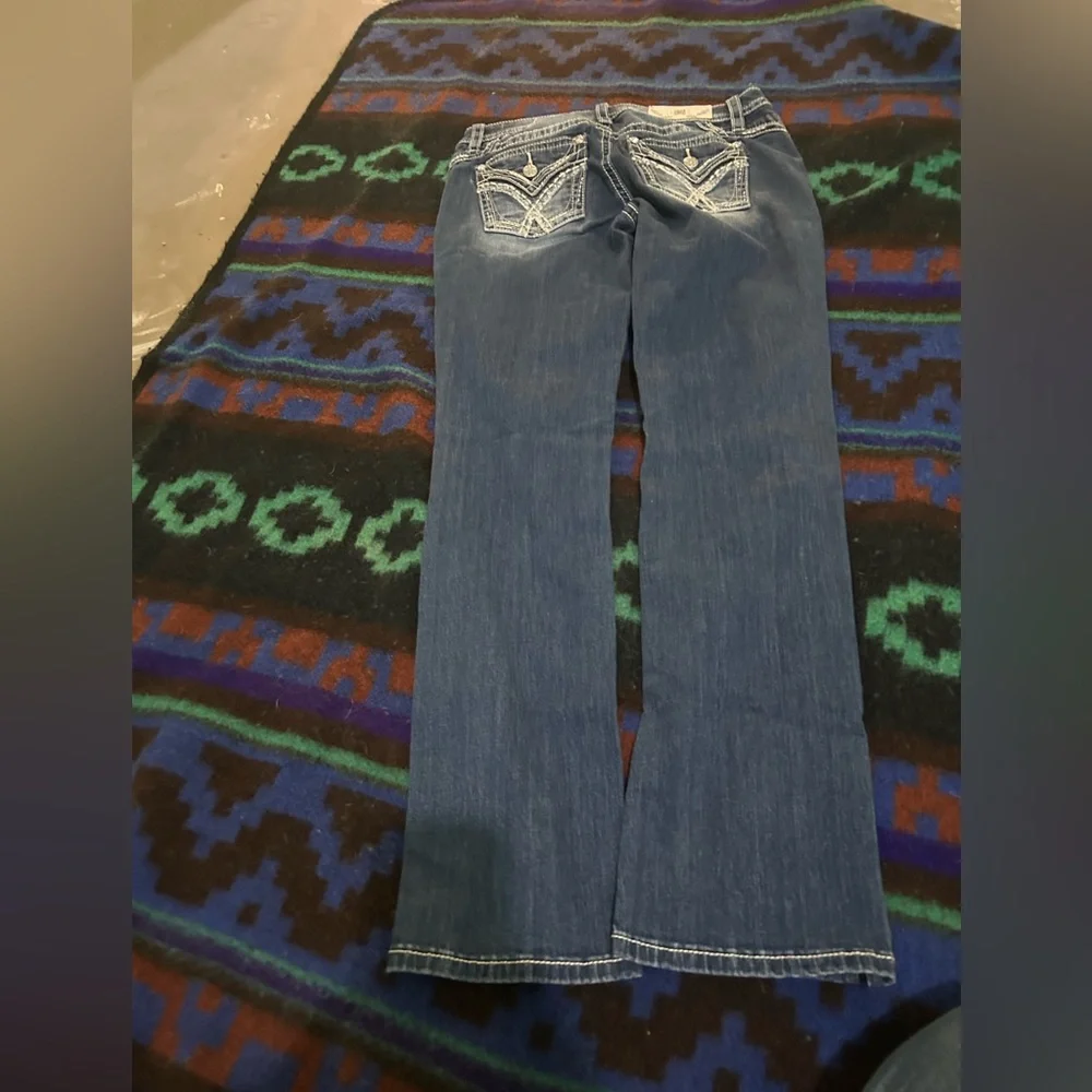 Women’s Miss Me Los Angeles Mid Rise Straight Leg Jeans size 29 length 32